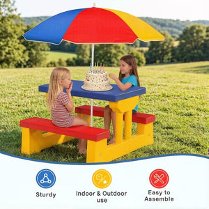 Vyza Home HOMASIS Kids Picnic Table Set