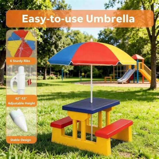 Vyza Home HOMASIS Kids Picnic Table Set