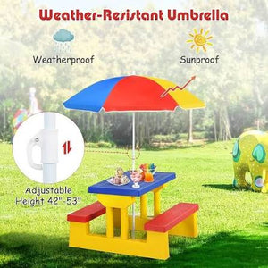 Vyza Home HOMASIS Kids Picnic Table Set